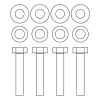 MHX HB2124 - CHIRP Radar Mounting Hardware
