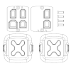 MBCC 1100ci - Cable Management Kit 1100 & 1100ci Series