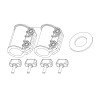 MHX MLC - MEGA Live ICE Multi-Piece Pole Double Collars