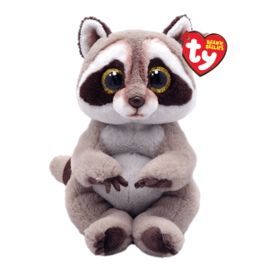 Ty Petey Grey Raccoon Beanie Boo Plush