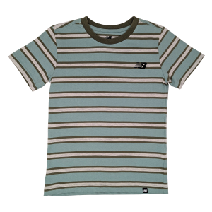 New Balance Striped Short Sleeve Tee - Boys'