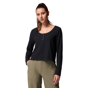 Columbia Brea Falls Grid Henley Long Sleeve Top - Women's