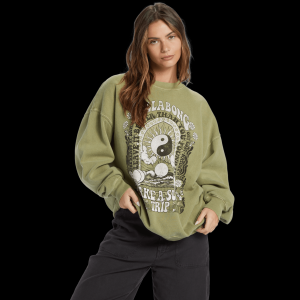Billabong Ride In Oversized Crewneck Sweatshirt - Women's