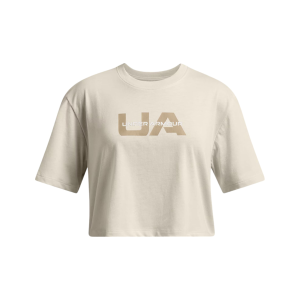 Under Armour Boxy Crop Branded Short Sleeve - Girls'