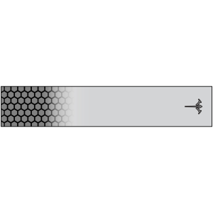 White Water Archery Reflective Gray Fade Honeycomb Arrow Wraps