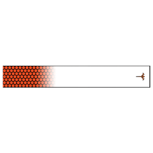 White Water Archery Honeycomb Fade To White Arrow Wraps