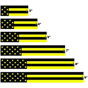 White Water Archery American Flag Fluorescent Neon Arrow Wrap