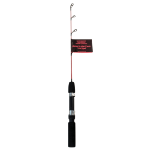 Lakeshore Tackle Medium Light Action Red Glow Ice Rod - 24"
