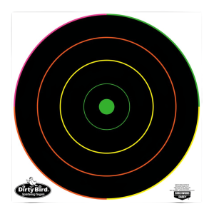 Birchwood Casey Dirty Bird 12" Multi-Color Bull's-Eye 10 Target