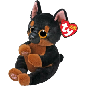 Ty Beanie Boo Fritz Black And Tan Dog