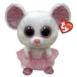 Ty Nina White Ballerina Mouse Beanie Babie
