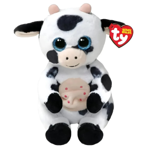 Ty Herdly Cow Beanie Boo Plush