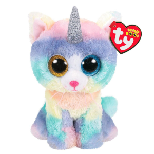 Ty Beanie Boos Heather Cat Unicorn Plush