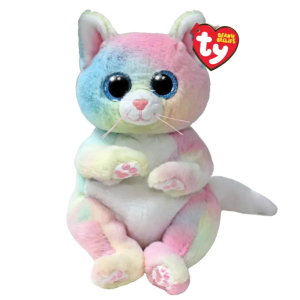 Ty Jenni Rainbow Cat Beanie Boo Plush