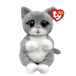 Ty Morgan Grey Cat Beanie Boo Plush