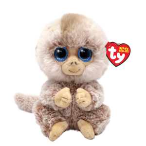 Ty Stubby Tan Monkey Beanie Boo Plush