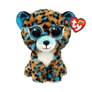 Ty Cobalt Blue Spotted Leopard Beanie Boo Plush