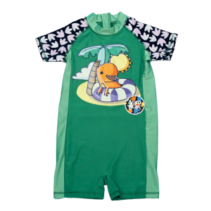 A for Adley Tubin Trex Color Changing Swim Jumper