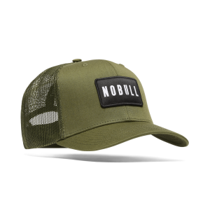 Nobull NOBULL Curved-Brim Trucker in Surplus - $35.00 at NOBULL