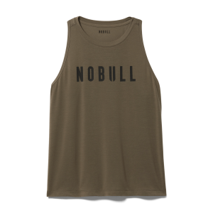 Nobull NOBULL - High-Neck Tank Women's - Dark Fallen Rock - $28.00 at NOBULL