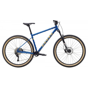 Marin Bikes | Pine Mountain 1 Bike 2022 | Gloss Navy Blue/yellow/orange | Large