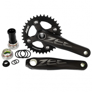 Shimano | Zee Fc-M640 68/73Mm Crankset | Black | 175Mm, With 36 Tooth Chainring | Aluminum