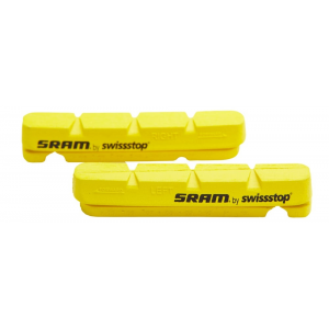 Sram | Road Brake Pad Inserts By Swissstop | Yellow | For Carbon Rims By Swissstop