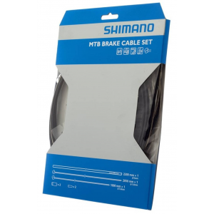 Shimano | Mtb Stainless Brake Cable Set Stainless Cable, Mtb | Black | Slr Houseing