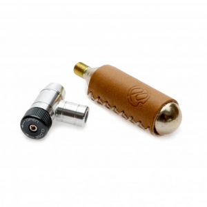 Portland Design Works | Co2 Inflator Head | Silver | W/ 16G C02 Cartridge And Sleeve