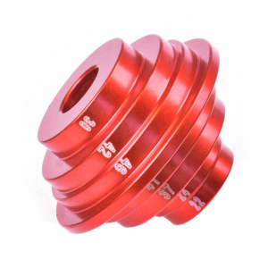Wheels Manufacturing | Bottom Bracket Bearing Drift | Red | Each, Fits 1/2" Bearing Press Rod
