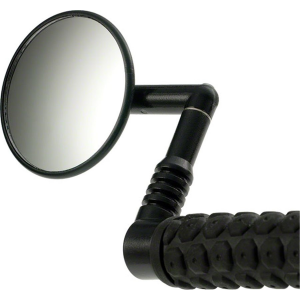 Mirrycle | Mountain Handlebar Mirror | Black | Left-Side Mirror, Bar End Wedge