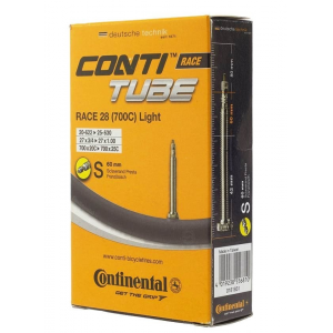 Continental | 700C Light Presta Valve Tube 700 X 18-25, 42Mm Presta Valve, 70G | Rubber