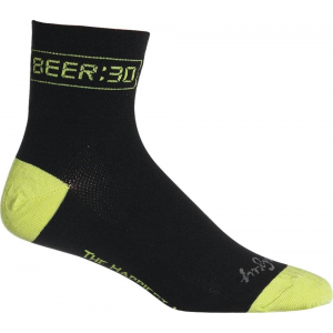 Sock Guy | Beer:30 Cycling Socks Men's | Size Large/extra Large In Black | Nylon