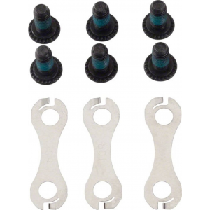Shimano | 6-Bolt Rotor Fixing Bolt Kit 6 Bolts With 3 Fixing Washers, 2Nd Gen