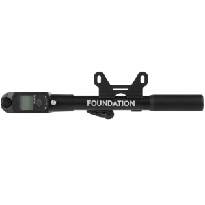 Foundation | Digital Mini/shock Pump Black | Rubber
