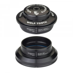 Wolf Tooth Components | Zs44/ec44 Geoshift Performance Angle Headset | Black | Zs44/ec44, Long