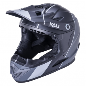 Kali | Zoka Helmet | Size Large In Stripe Matte Black/gray