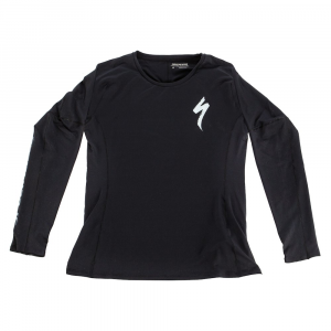Specialized | Trail Air Women's Jersey Ls | Size Medium In Black | Spandex/polyester