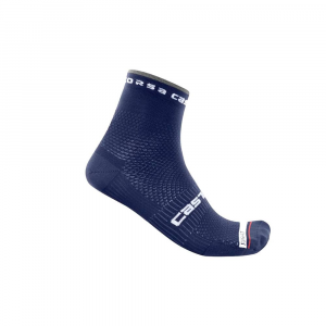 Castelli | Rosso Corsa Pro 9 Sock Men's | Size Small/medium In Belgian Blue