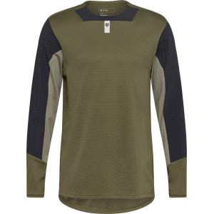 Fox Apparel | Defend Ls Jersey Men's | Size Large In Olive Green | Polyester
