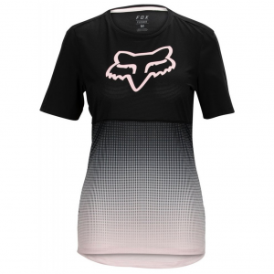 Fox Apparel | FLEXAIR SS WOMEN'S JERSEY | Size Small in Black/Purple