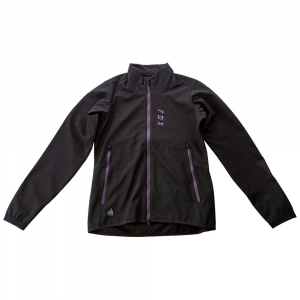 Fox Apparel | Women's Ranger Fire Jacket | Size Medium In Black/purple | Spandex/polyester