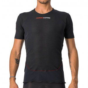 Castelli | Prosecco Tech Short Sleeve Base Layer Men's | Size Small In Black | 100% Polyester