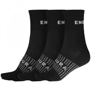 Endura | Coolmax Race Sock (Multi-Pack)) Men's | Size Small/medium In Black (3 Pack)
