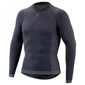 Specialized | Seamless Baselayer Ls Men's | Size Small/medium In Grey | Polyamide/elastane