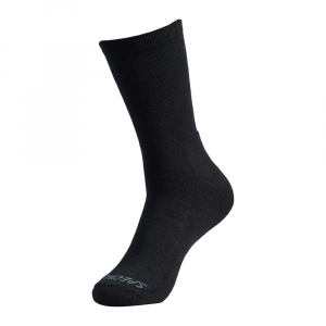 Specialized | Primaloft Lightweight Tall Logo Sock Men's | Size Large In Black | Polyester/elastane/polyamide