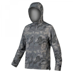 Endura | Hummvee Wp Shell Jacket Men's | Size Xx Large In Grey Camo | Nylon