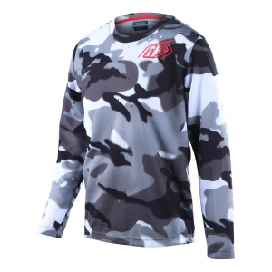 Troy Lee Designs | Youth Flowline Ls Jersey Men's | Size Small In White | Polyester