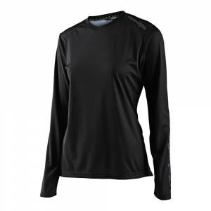 Troy Lee Designs | Wmns Lilium Ls Jersey Women's | Size Extra Large In Jacquard Black