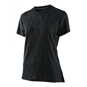 Troy Lee Designs | Wmns Lilium Ss Jersey Women's | Size Extra Small In Jacquard Black